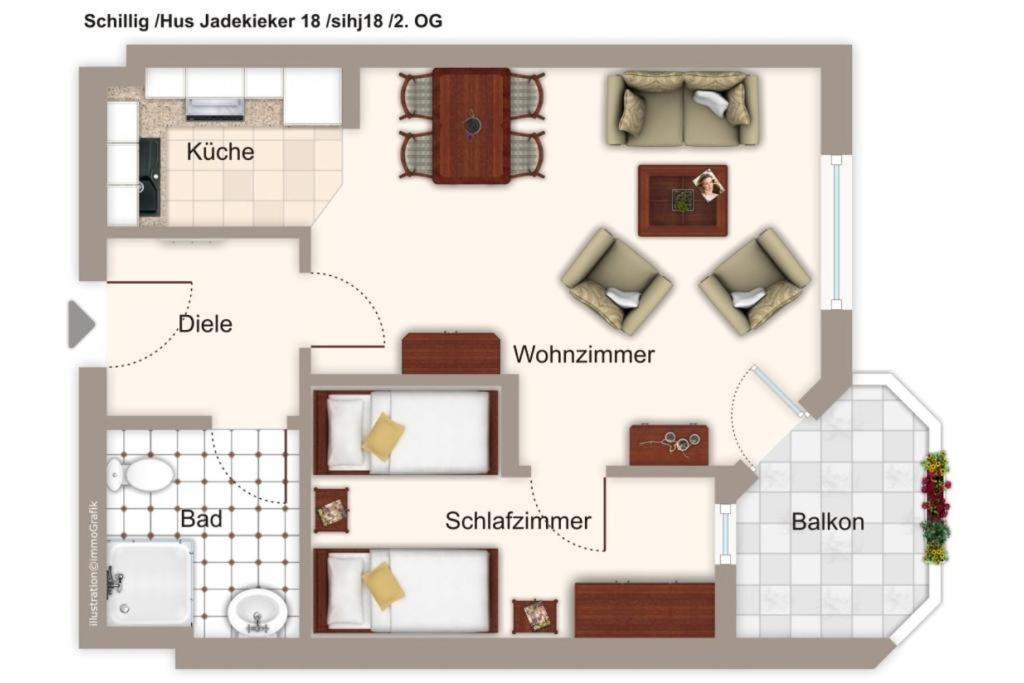 Апартаменти Hus Jadekieker Hus Jadekieker 18 Шилліг Екстер'єр фото